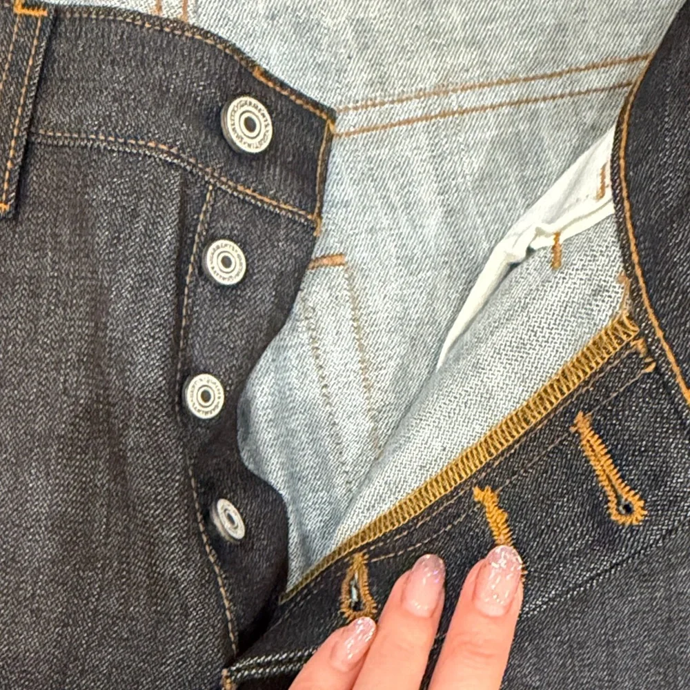 Gustin Men's Dark Indigo Straight Jeans - Picture 3 of 6